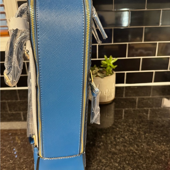 Calpak Blue Kaya Backpack 15in - Picture 8 of 15